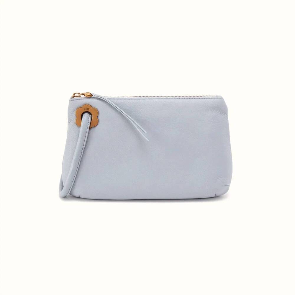 NEW HOBO women's cloud daisy daze large wristlet in indigo